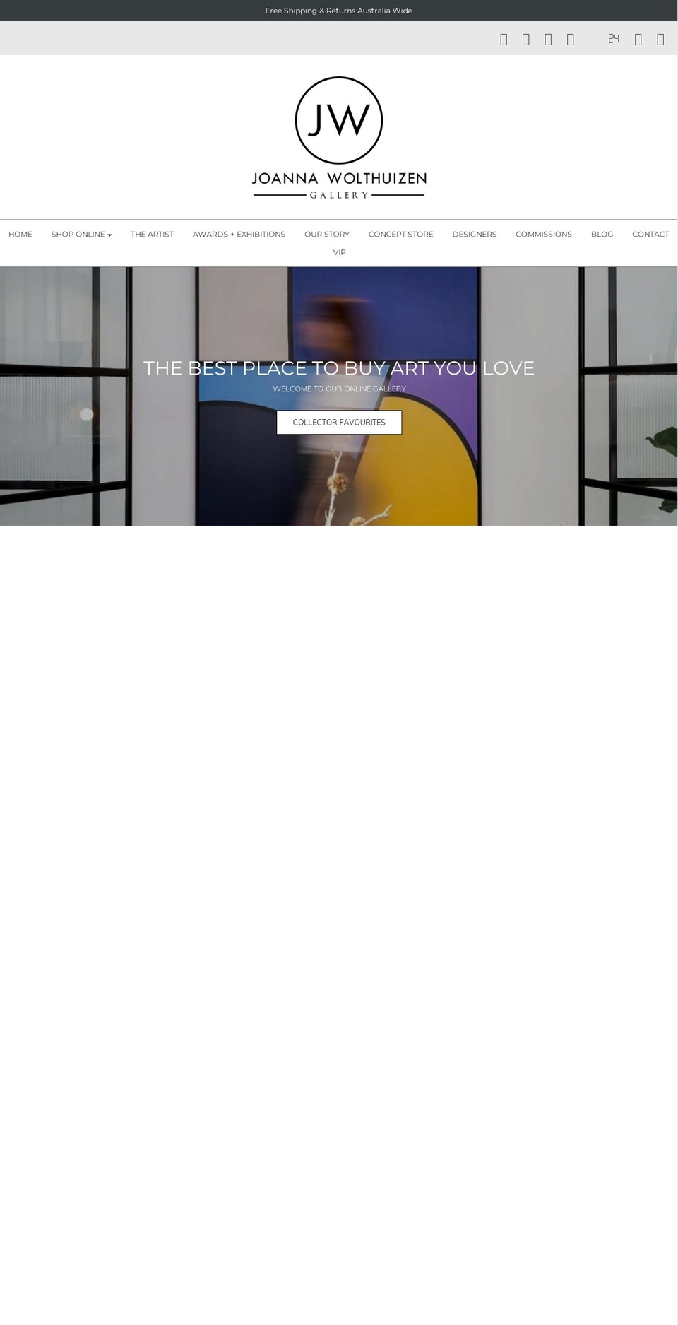 joannawolthuizen.com.au shopify website screenshot