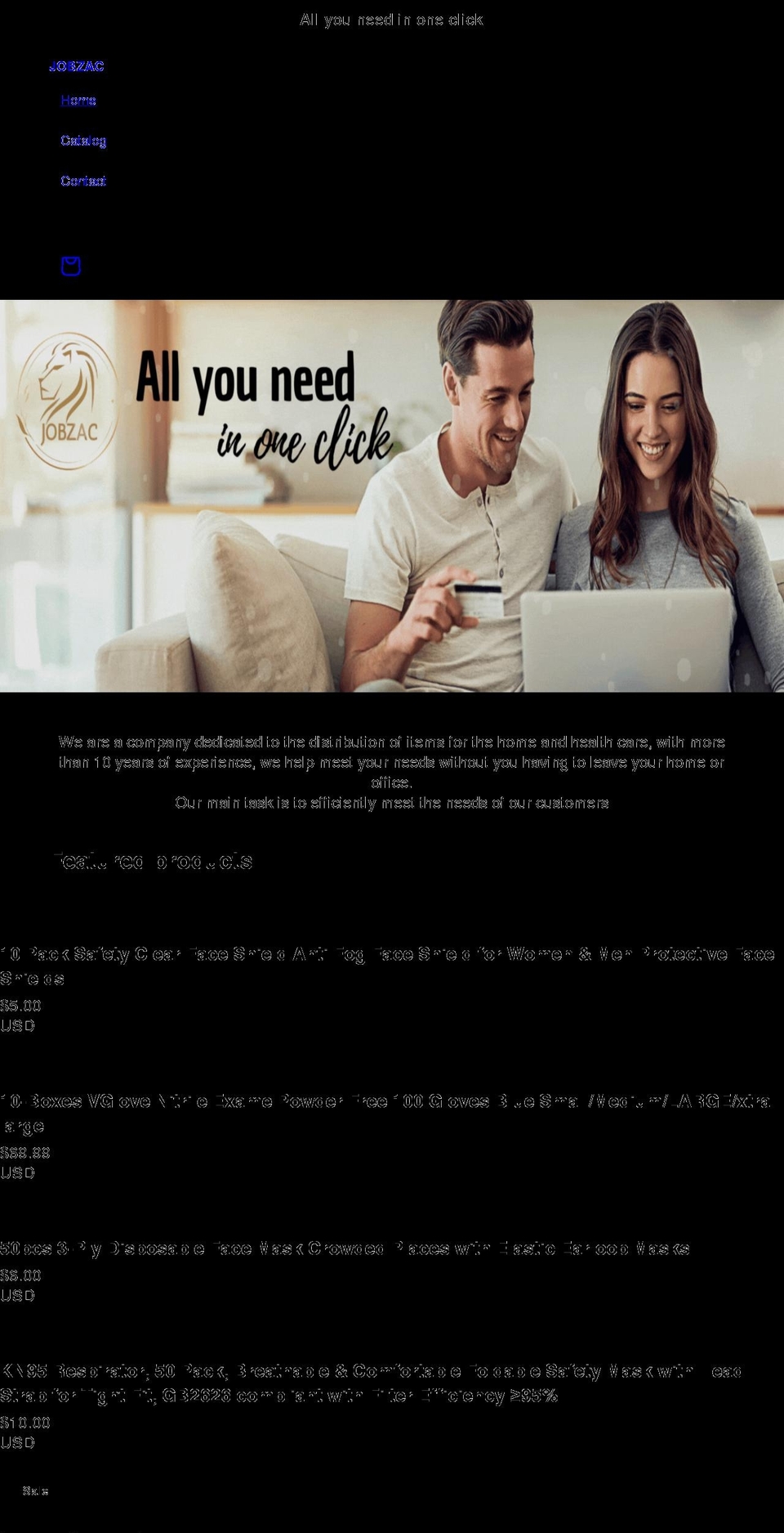 jobzac.com shopify website screenshot
