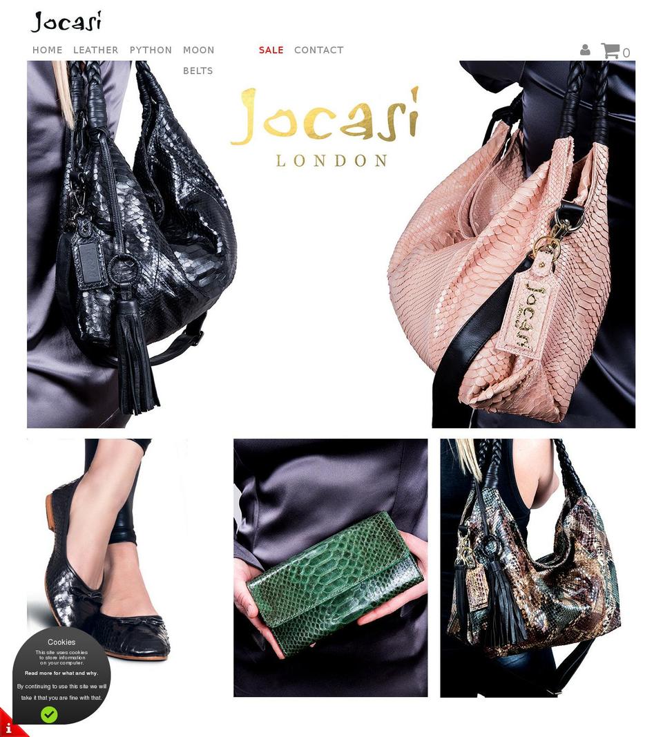 jocasi.com shopify website screenshot