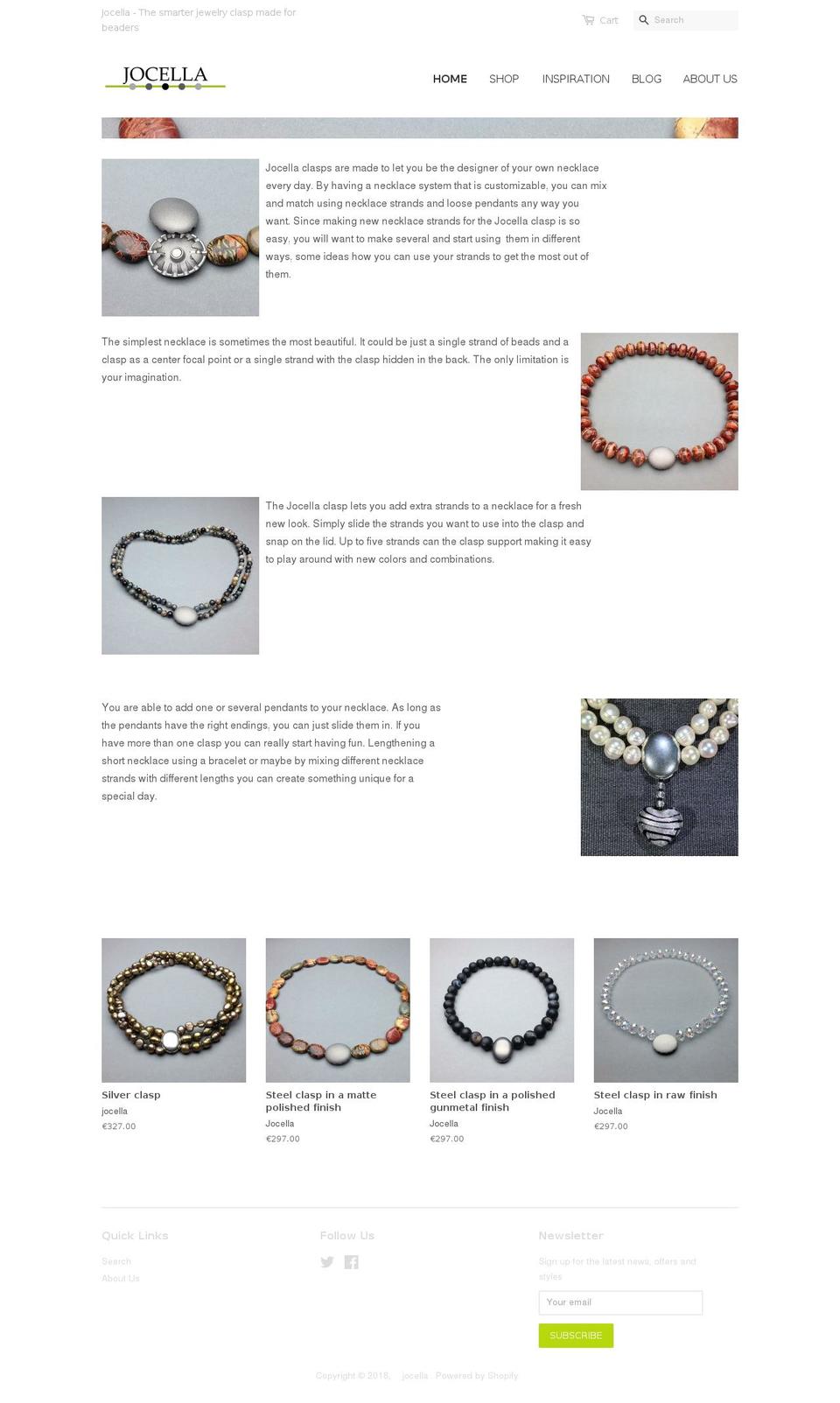 jocella.com shopify website screenshot