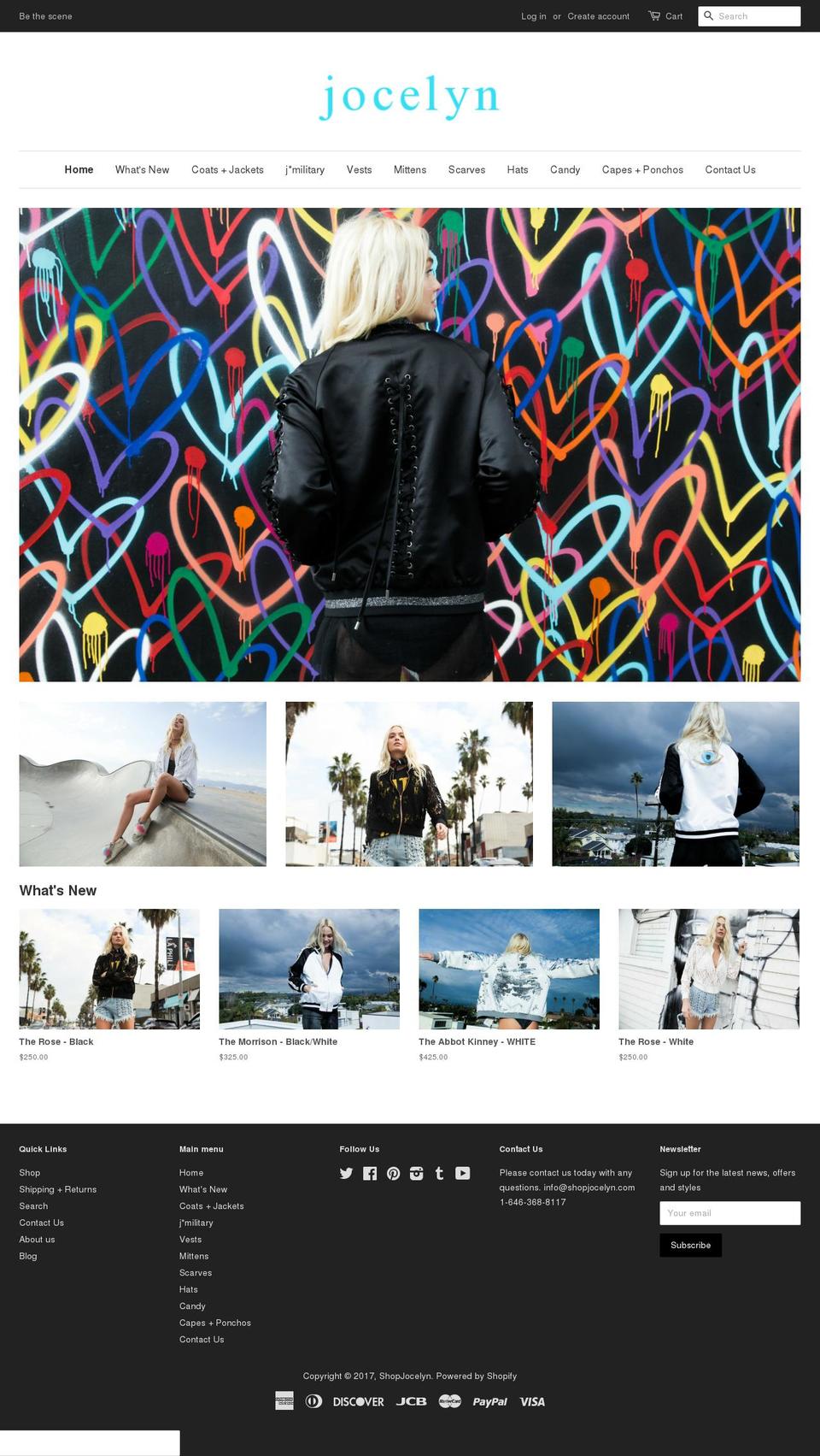 jocelynfashions.com shopify website screenshot