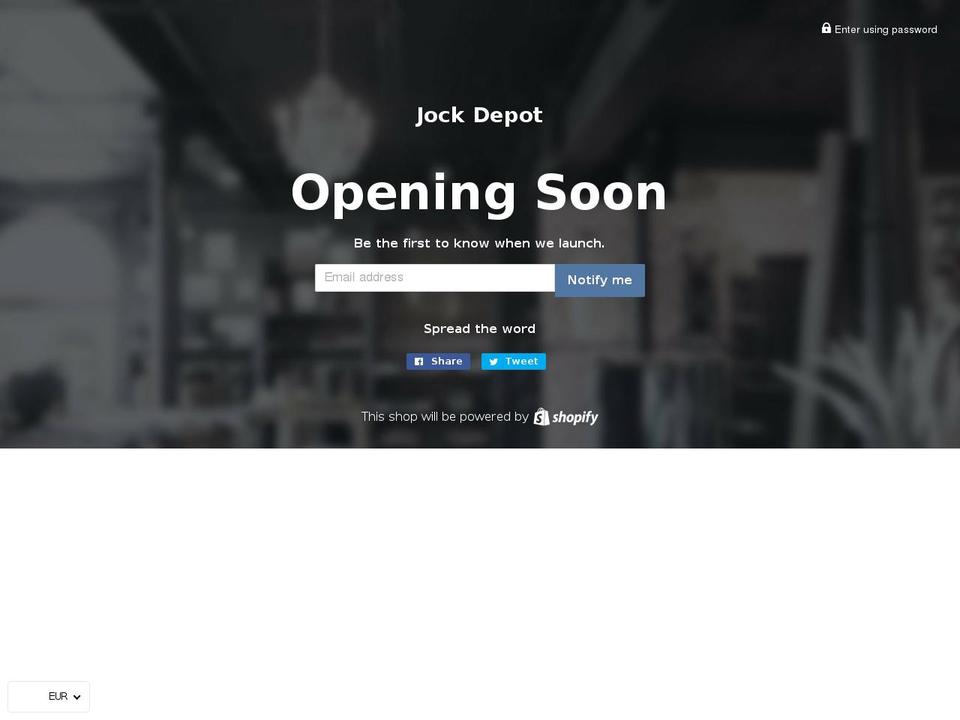 jockdepot.com — Shopify storefront screenshot