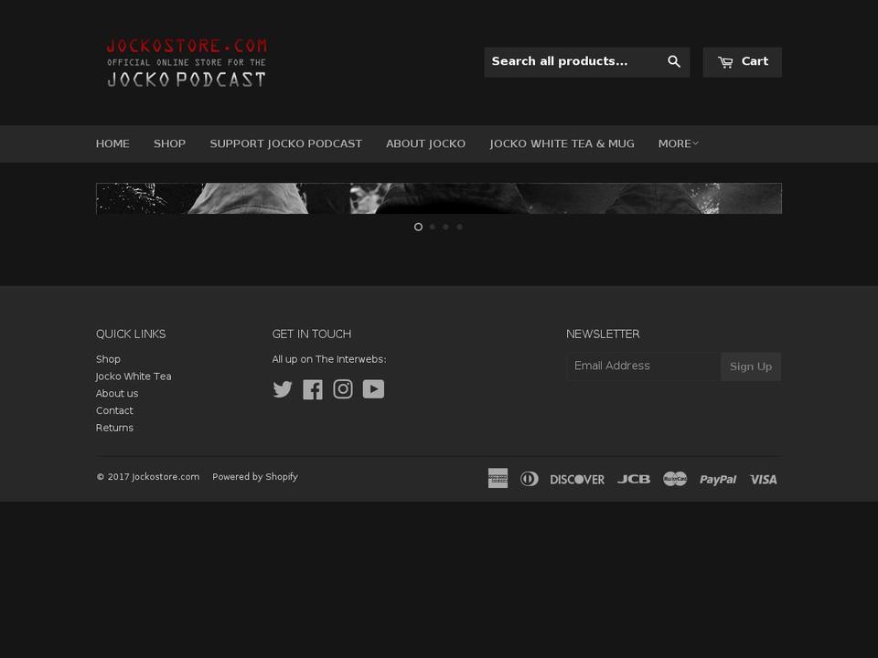 jockostore.com shopify website screenshot