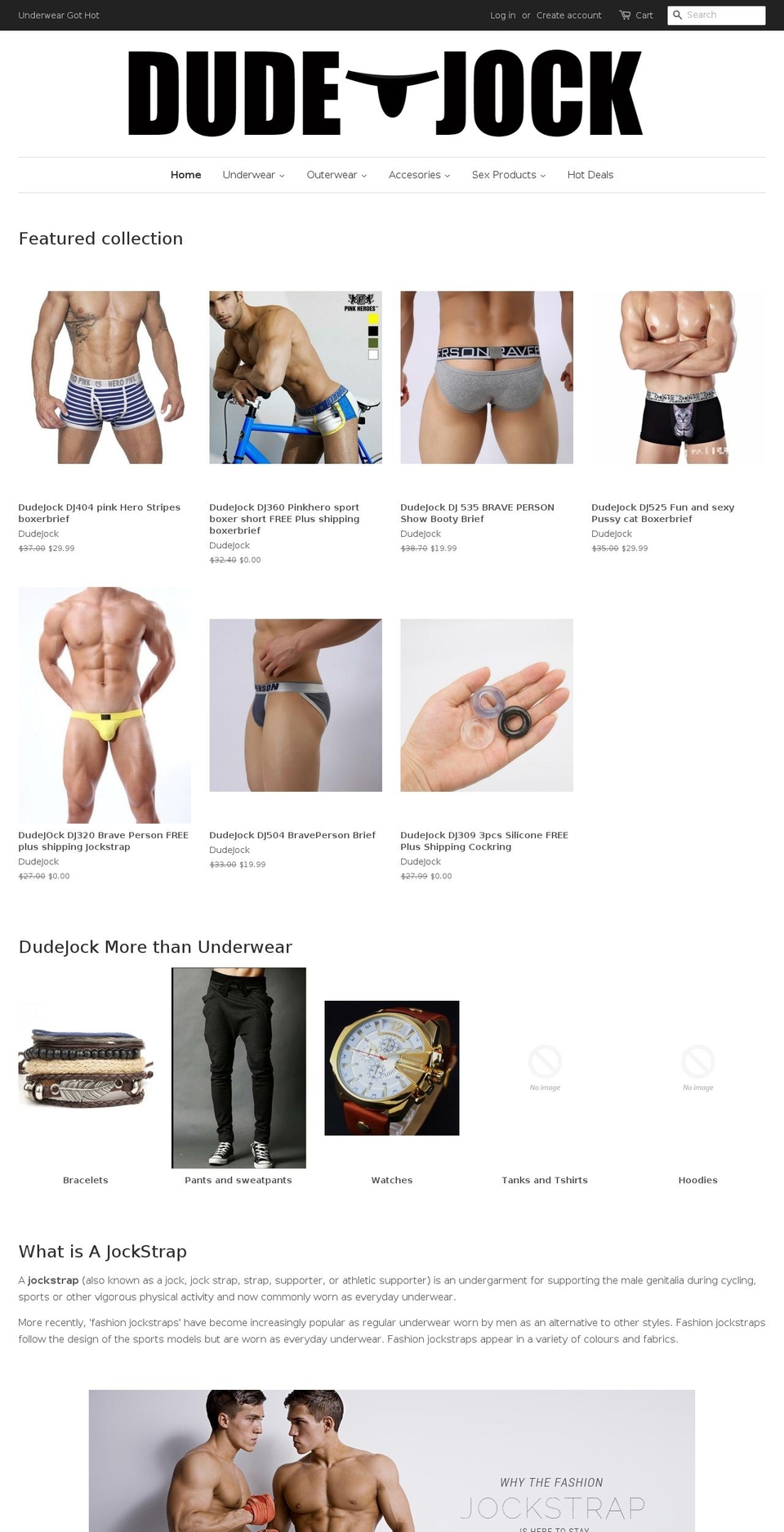 jocks.co shopify website screenshot