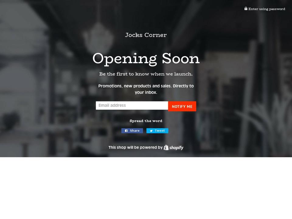 jockscorner.com — Shopify storefront screenshot