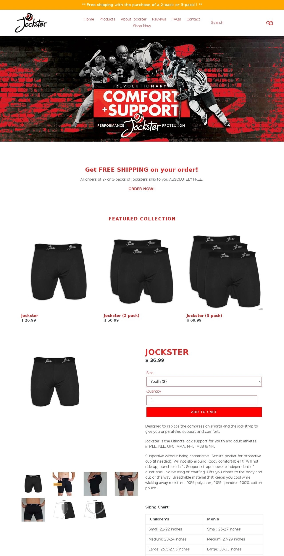 jockster.us shopify website screenshot