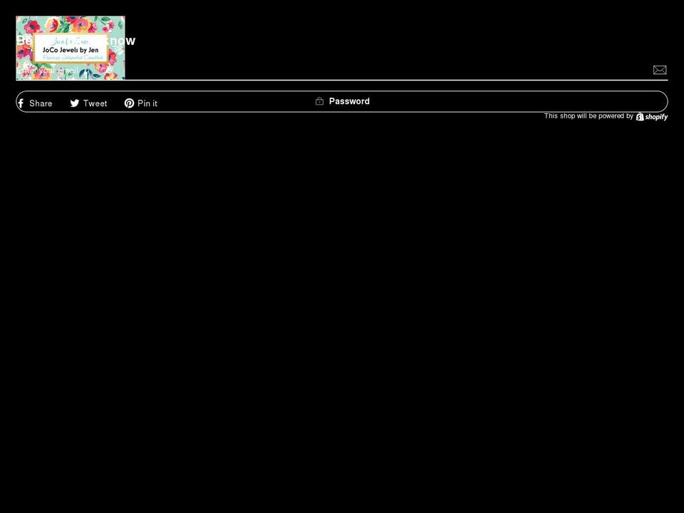 jocojewelsbyjen.com shopify website screenshot