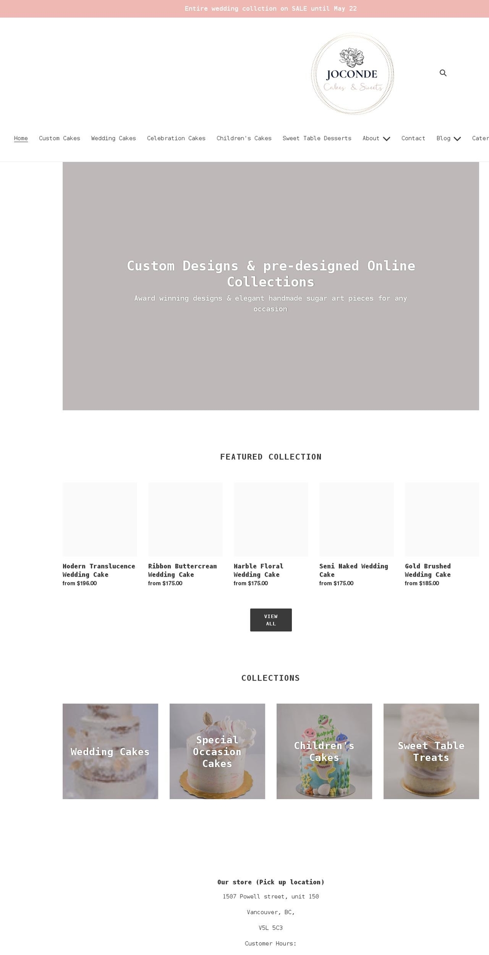joconde.ca shopify website screenshot