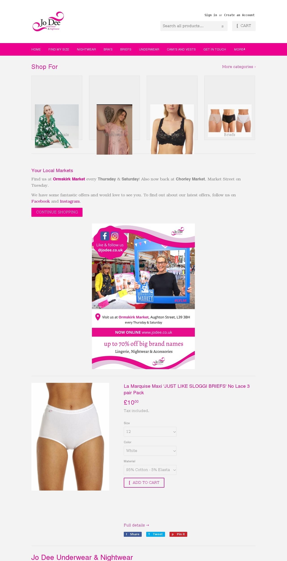 jodee.co.uk shopify website screenshot