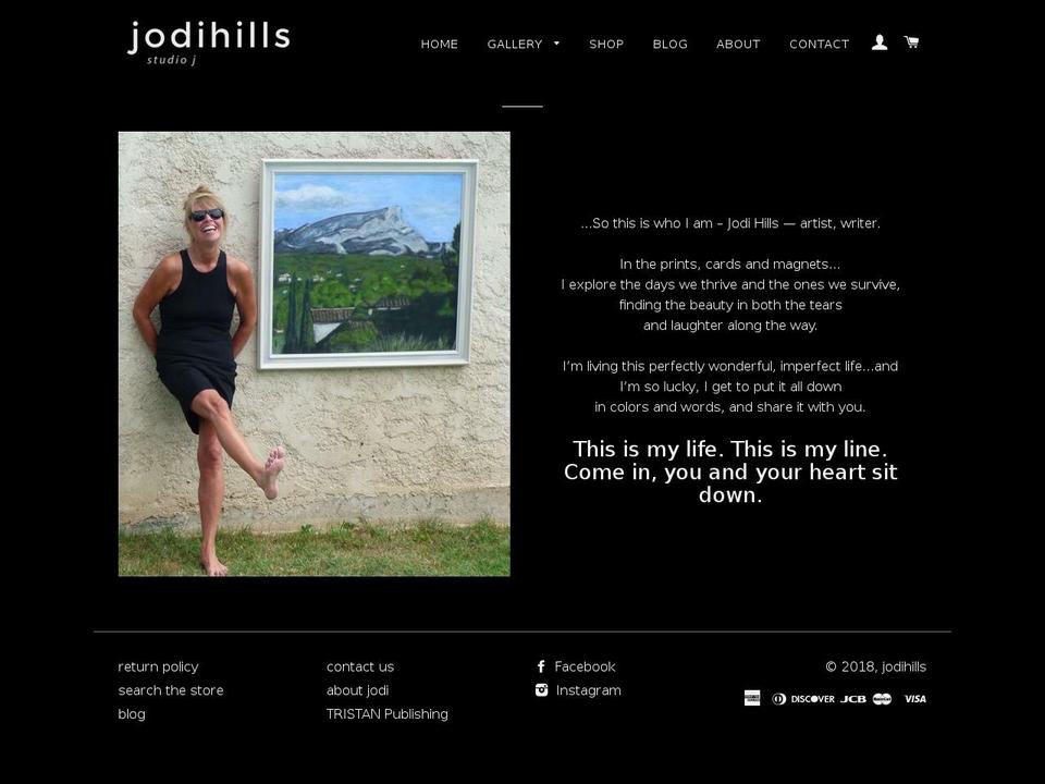 jodihills.net shopify website screenshot