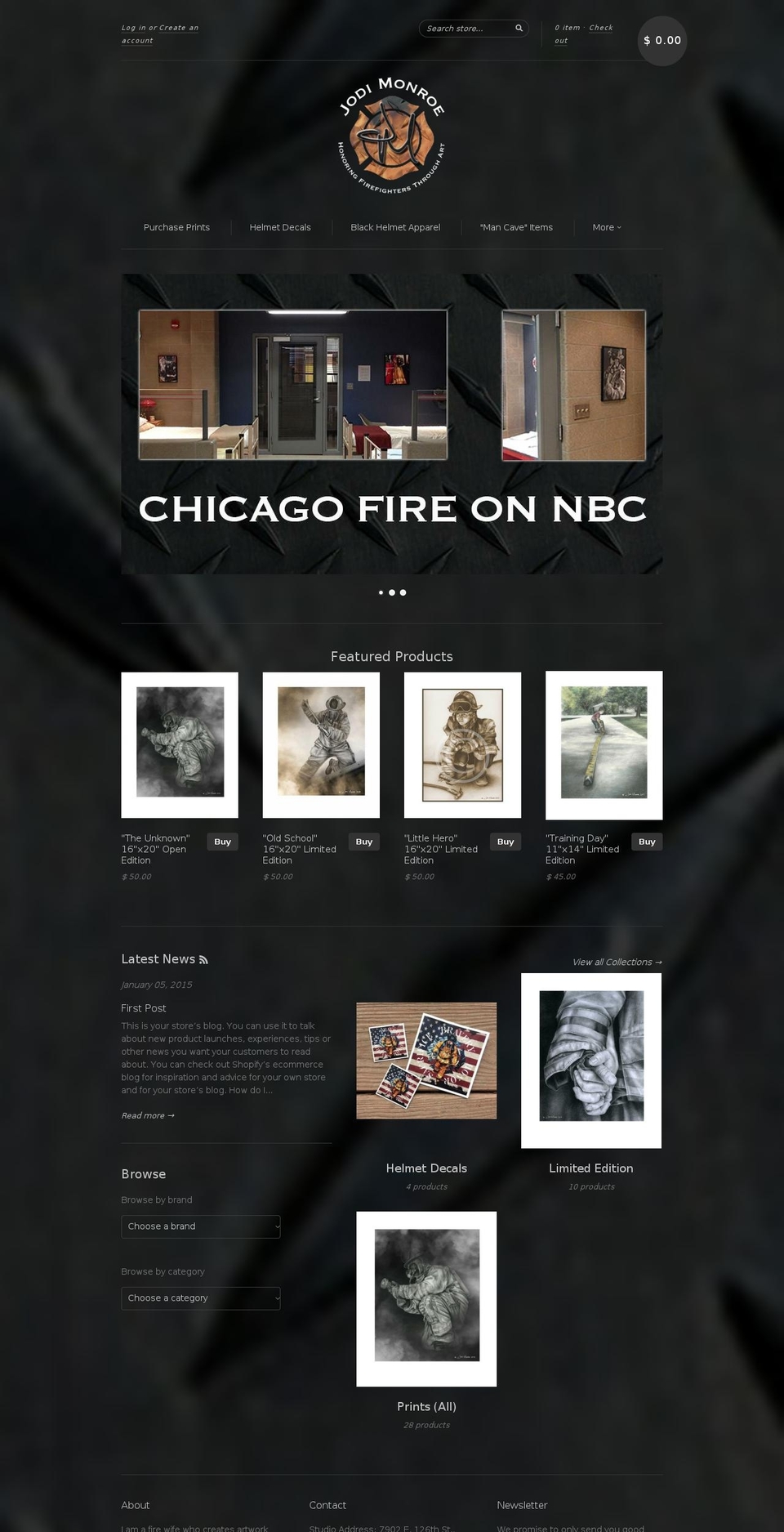 jodimonroe.net shopify website screenshot