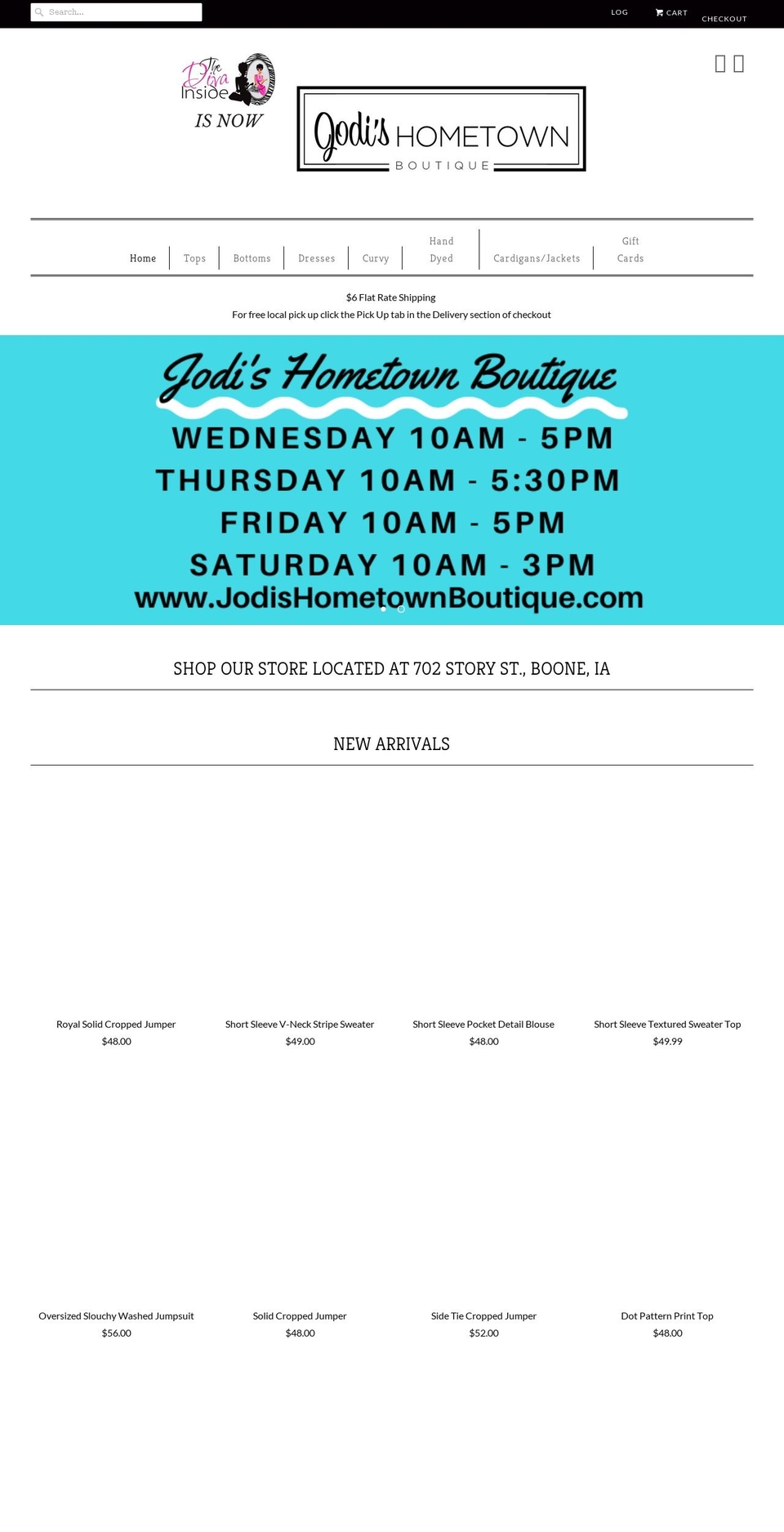 jodishometownboutique.com shopify website screenshot