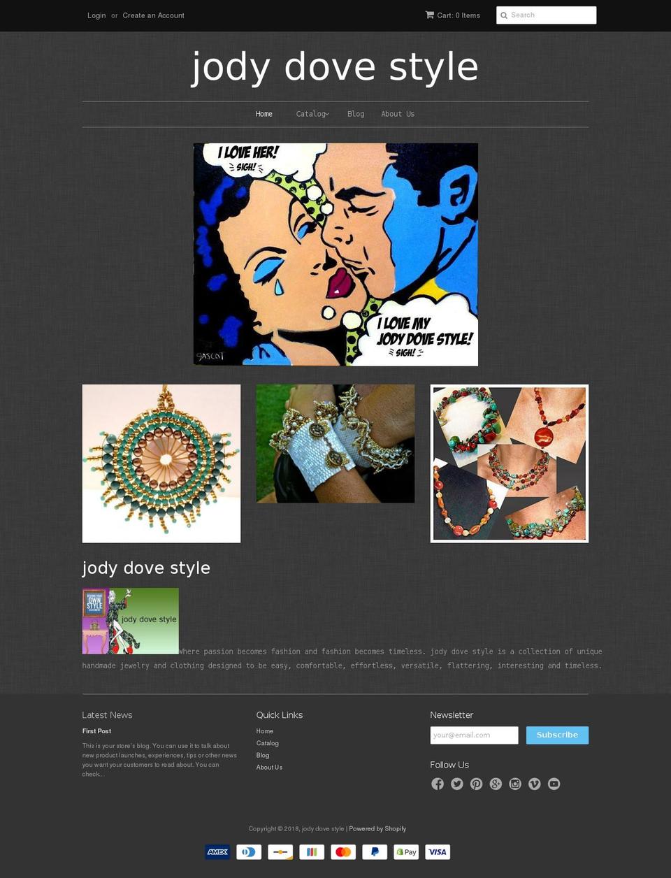 jodydovestyle.com shopify website screenshot