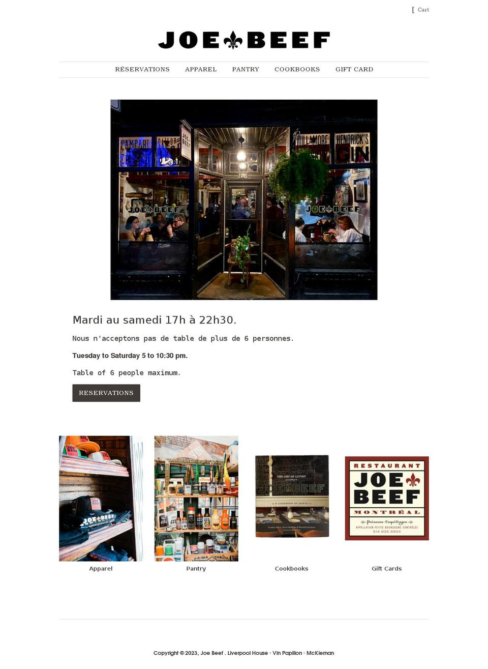 joebeef.com shopify website screenshot