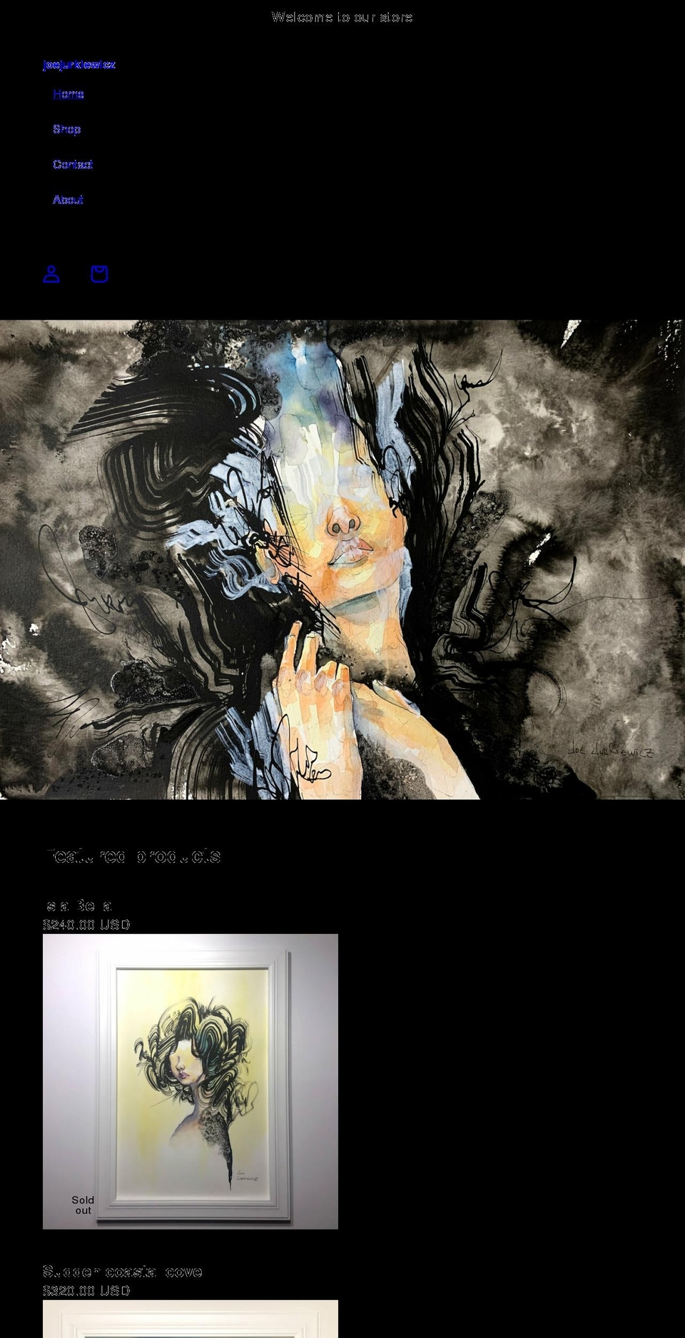 joejurkiewicz.com shopify website screenshot