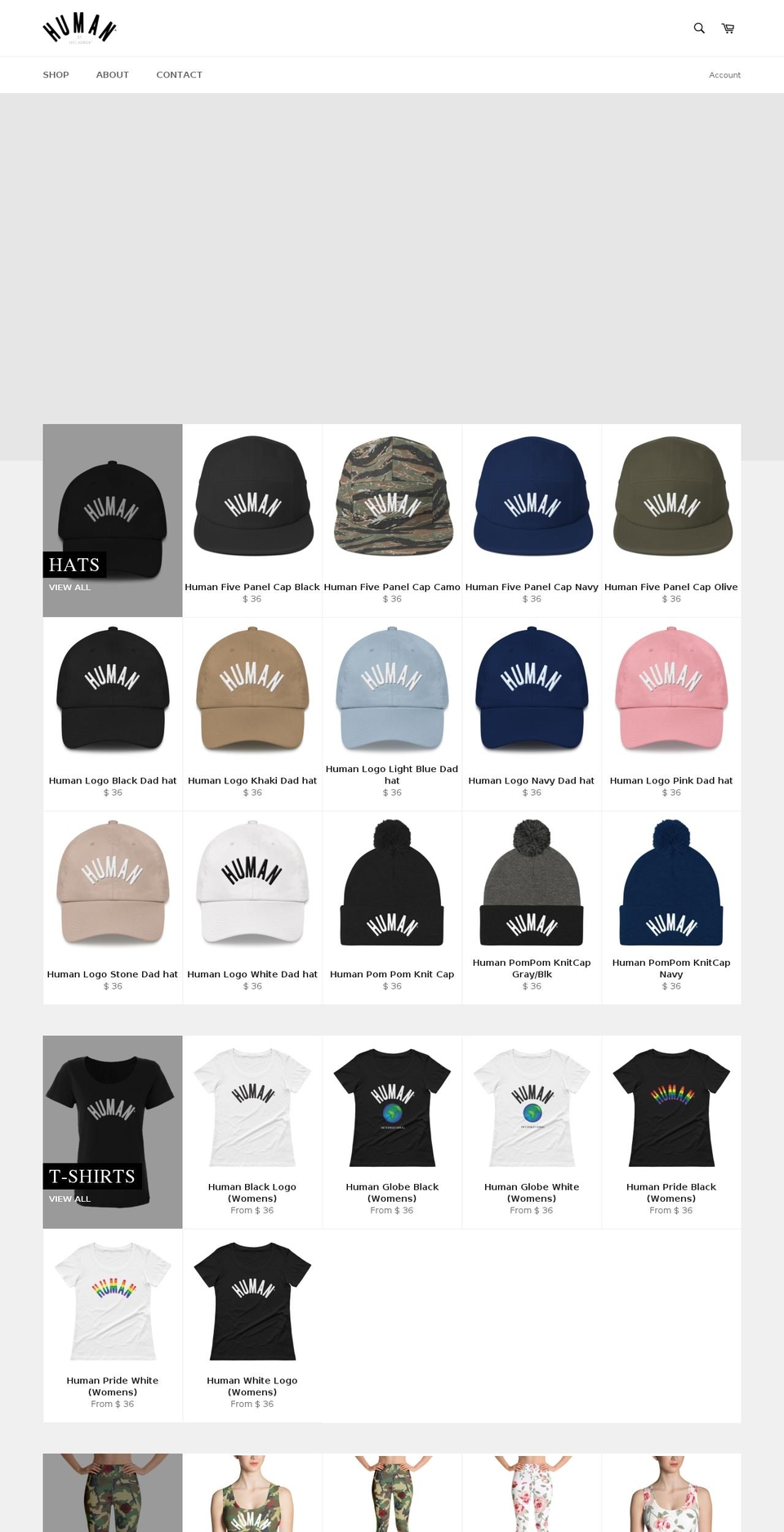joelhuman.com — Shopify storefront screenshot