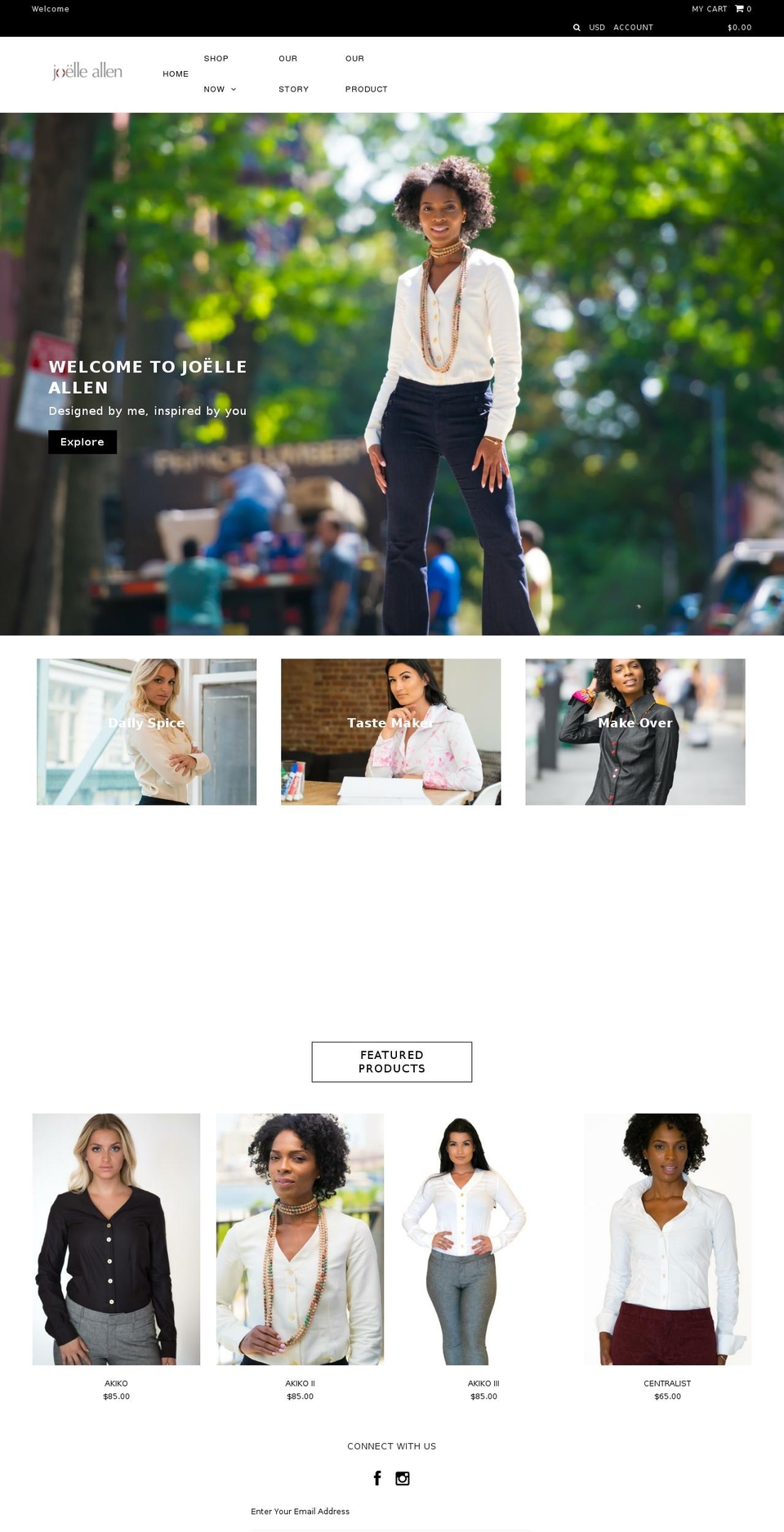 Copy of Icon Shopify theme site example joelle-allen.com