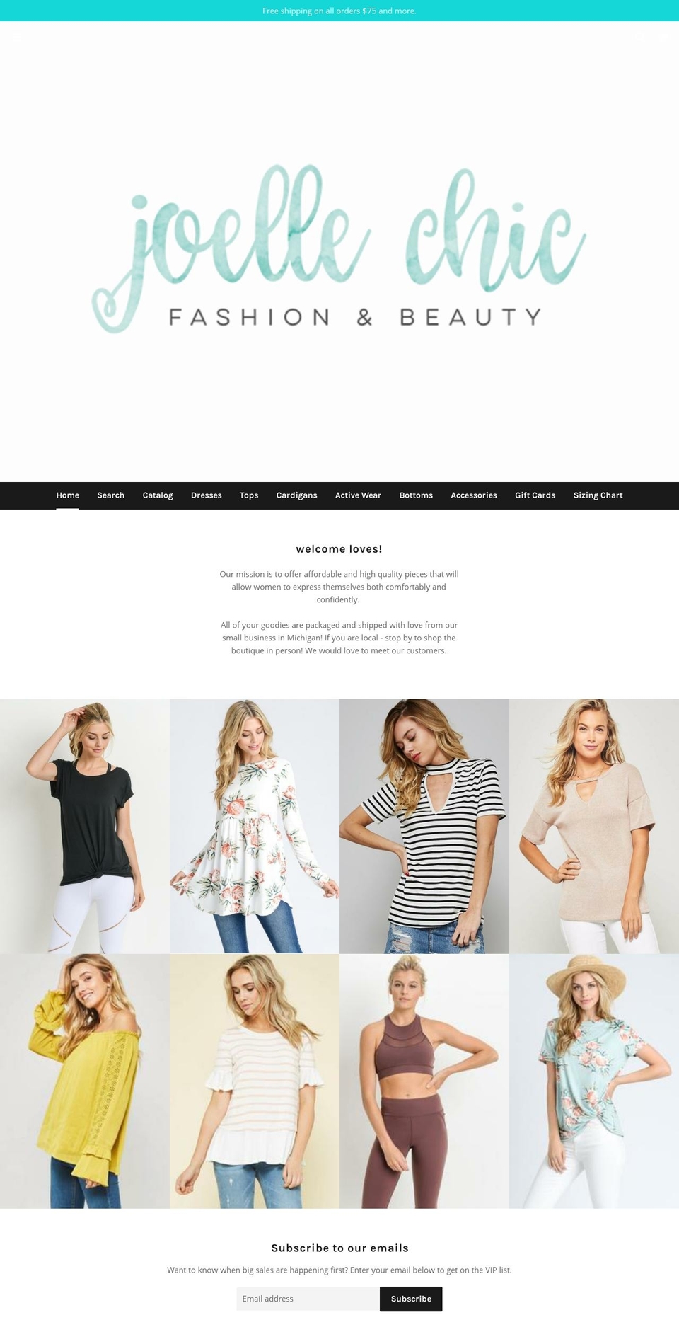 joellechic.com — Shopify storefront screenshot