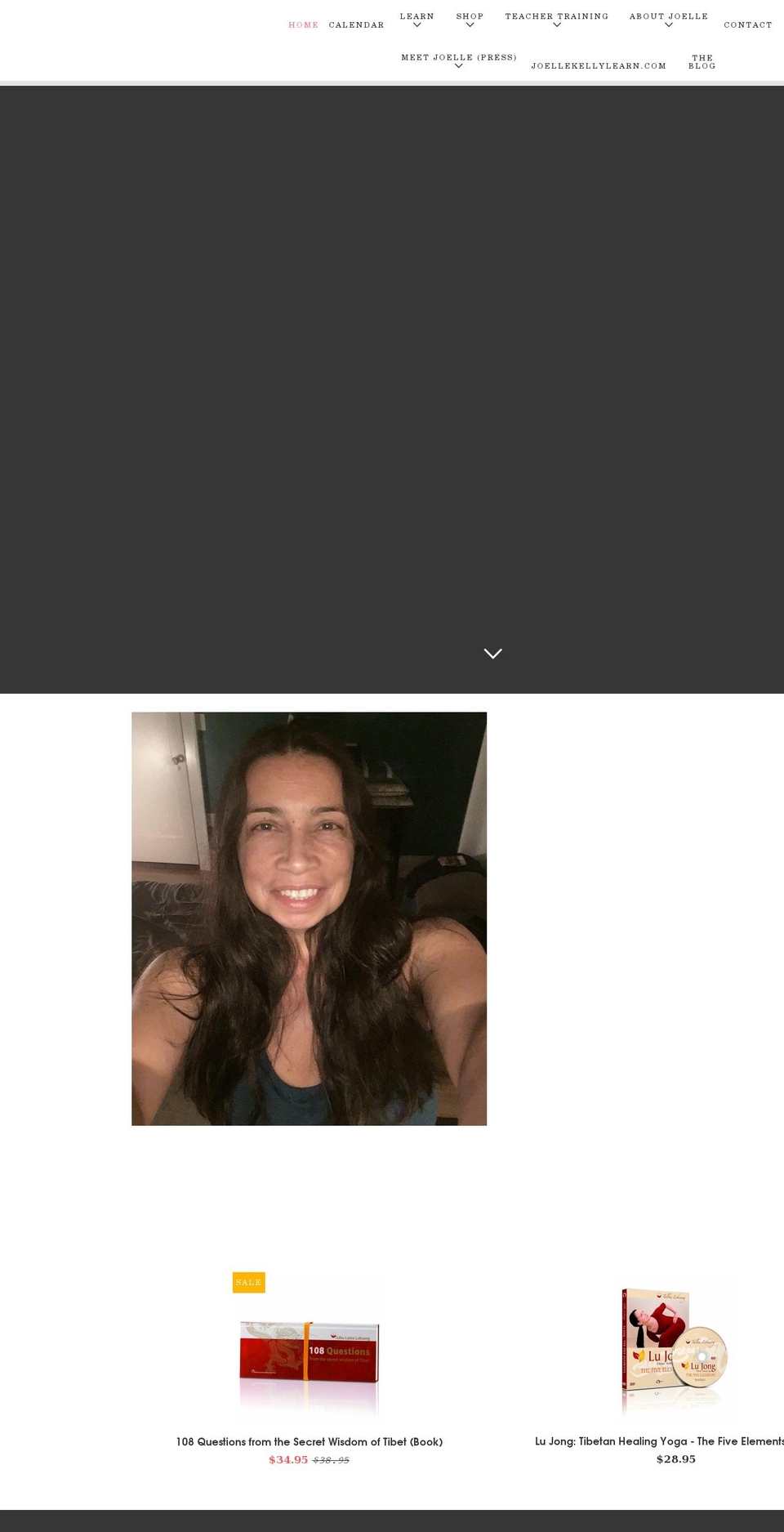 joellekelly.com shopify website screenshot