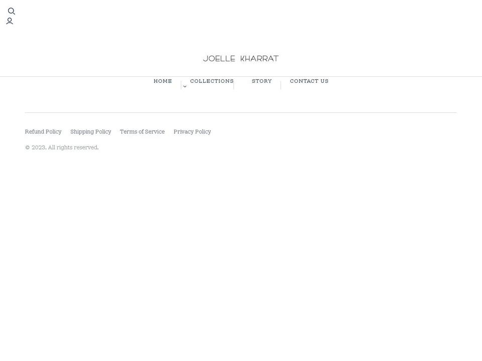 joellekharrat.com shopify website screenshot