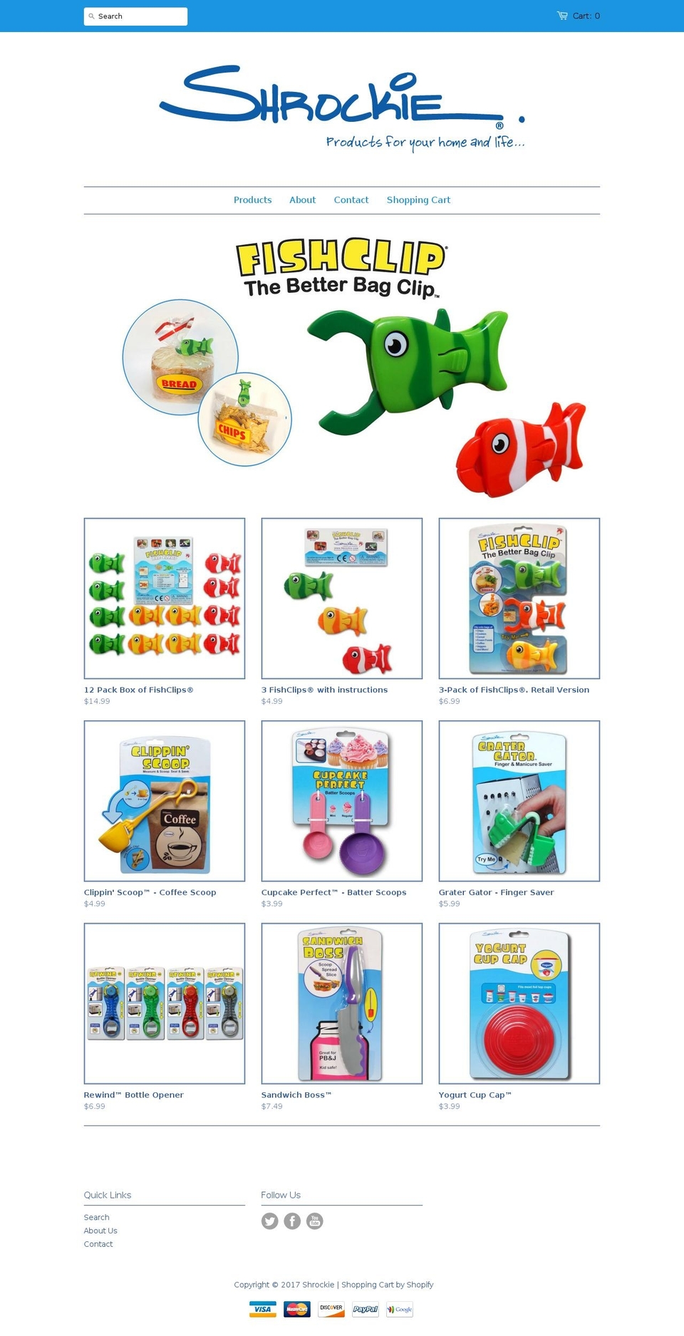 joelshrock.com shopify website screenshot