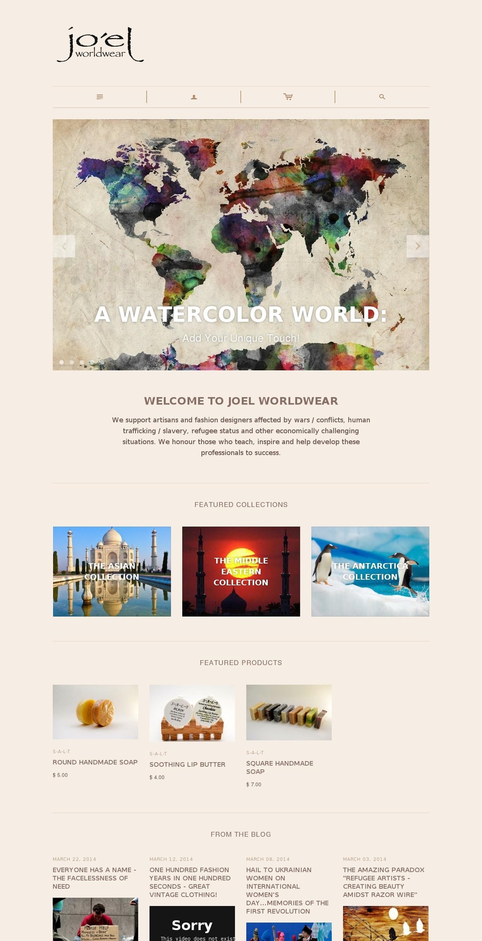 Copy of Atlantic Shopify theme site example joelworldwear.net