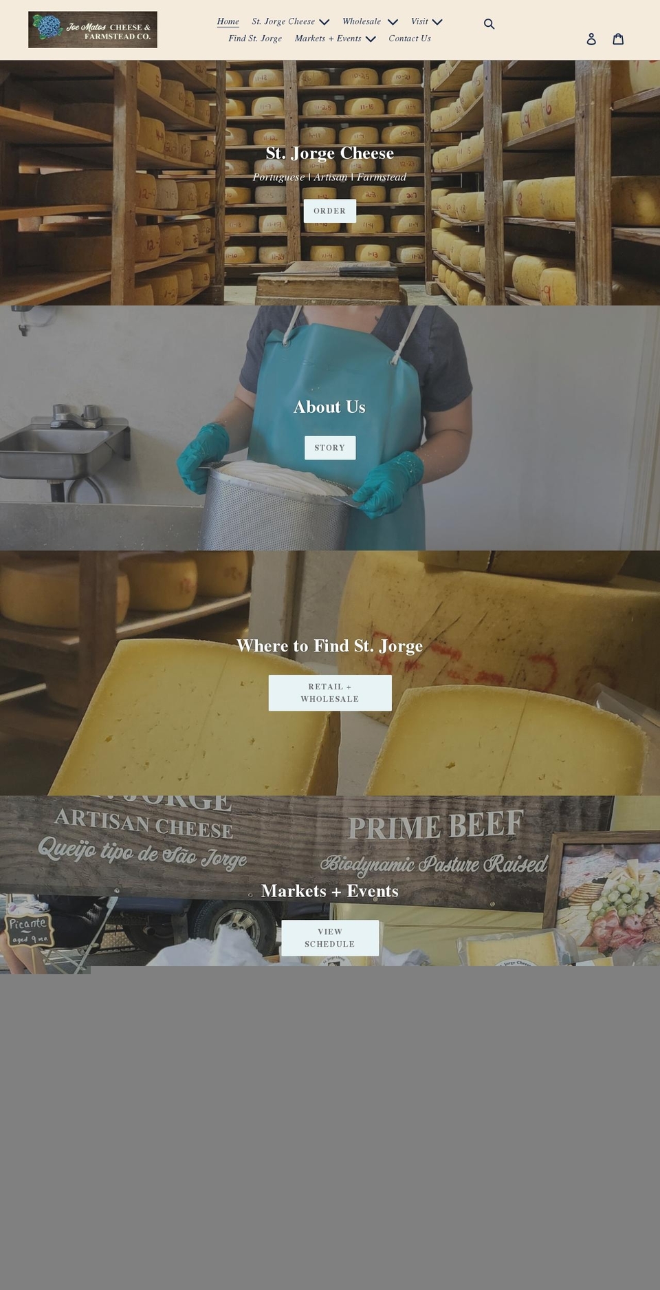joematoscheeseco.com shopify website screenshot