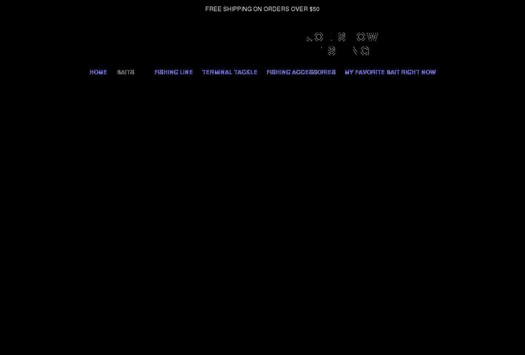 joeshowfishing.com shopify website screenshot
