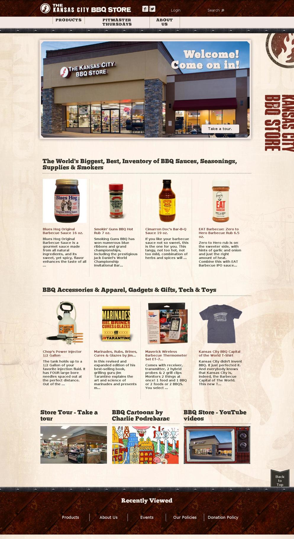 joeskcbbqstore.com shopify website screenshot