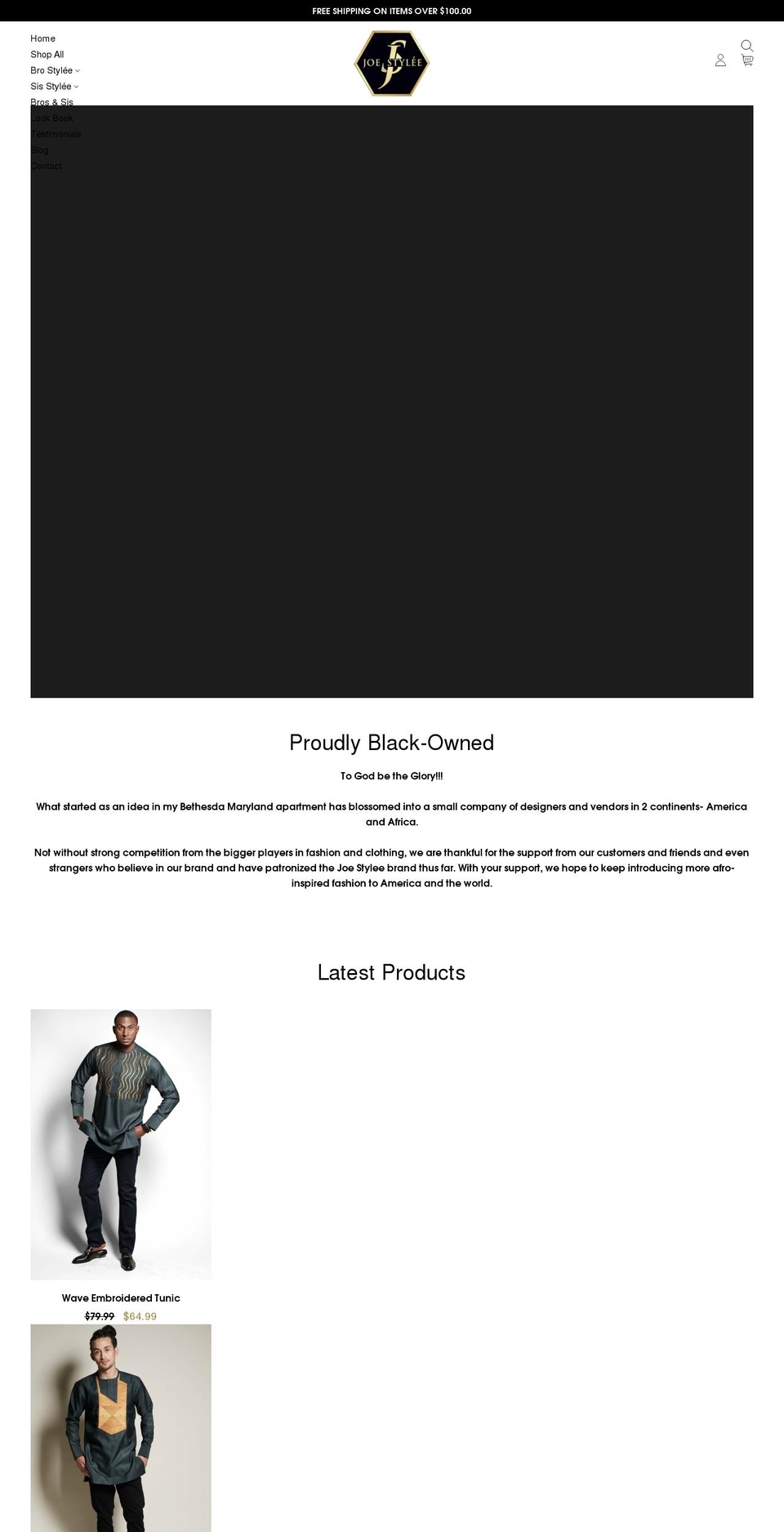 joestylee.com shopify website screenshot