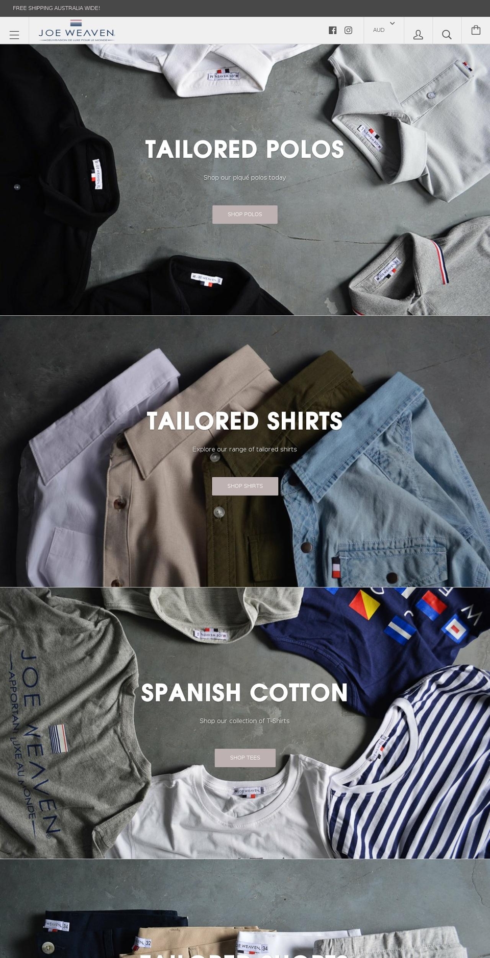 joeweaven.com shopify website screenshot
