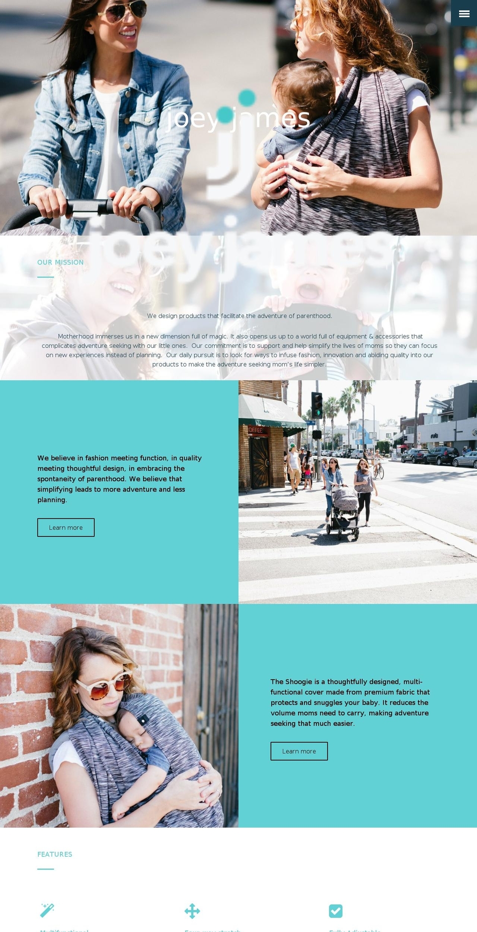 joeyjames.com — Shopify storefront screenshot
