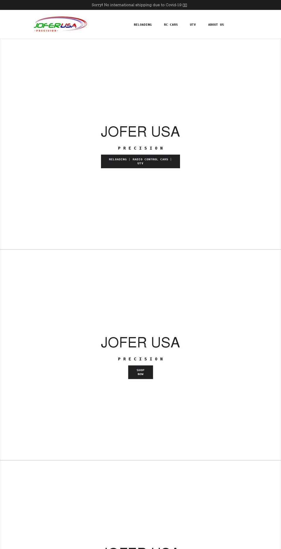 joferusa.com shopify website screenshot