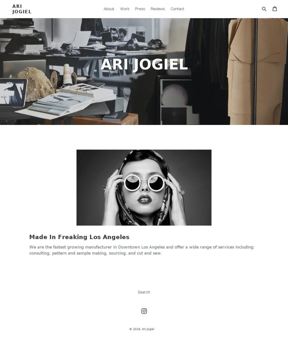 jogiel.com — Shopify storefront screenshot