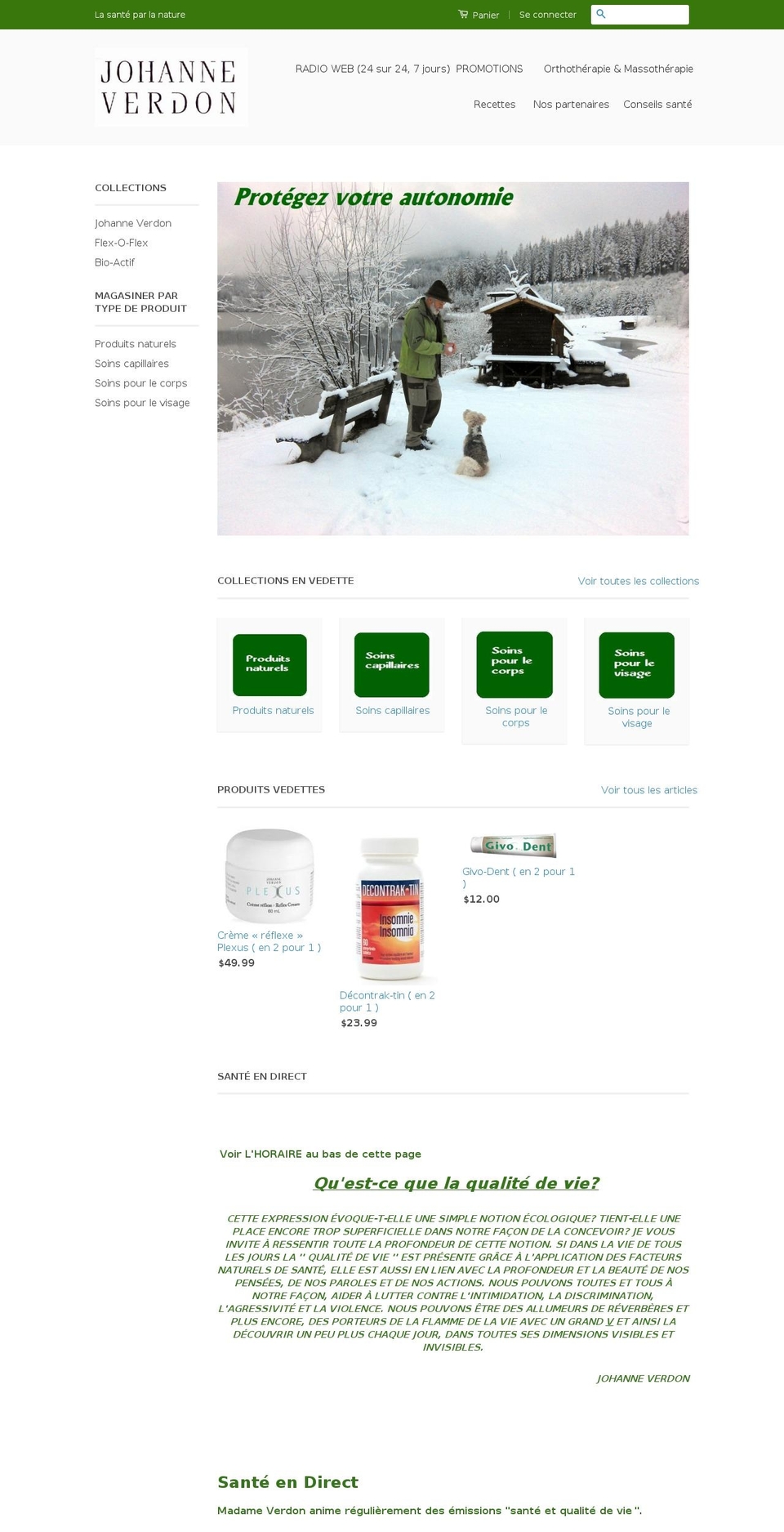 johanneverdon.com shopify website screenshot