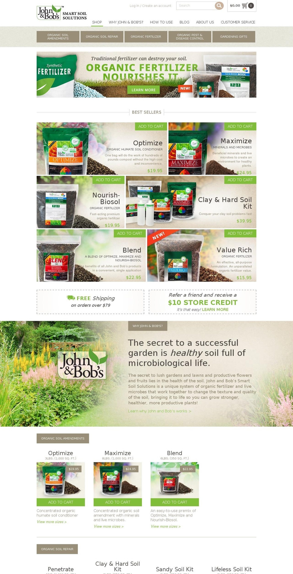 johnandbobs.com shopify website screenshot