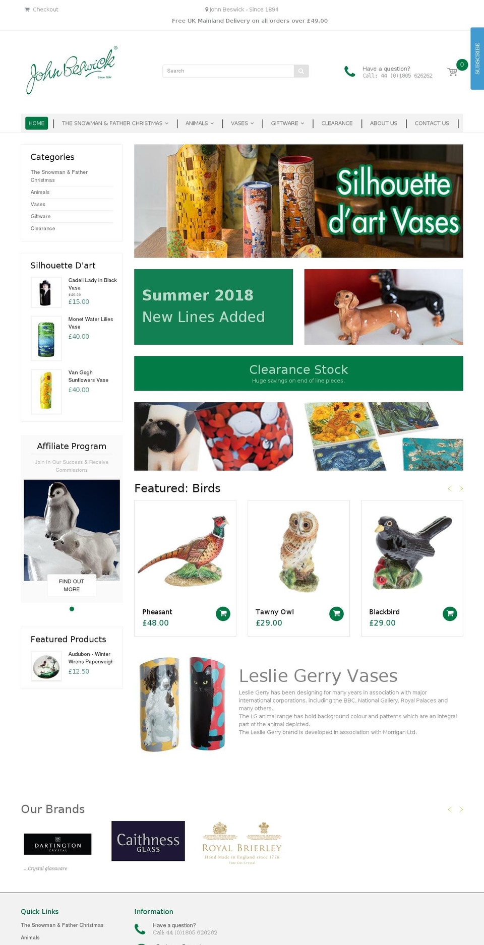 handy-2-0 Shopify theme site example johnbeswick.co.uk