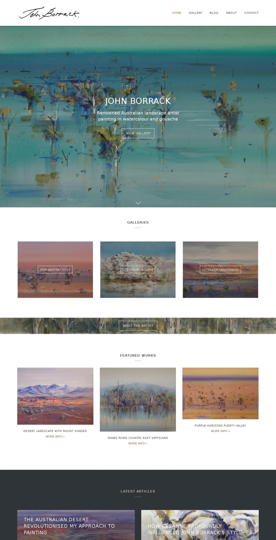 johnborrack.com shopify website screenshot