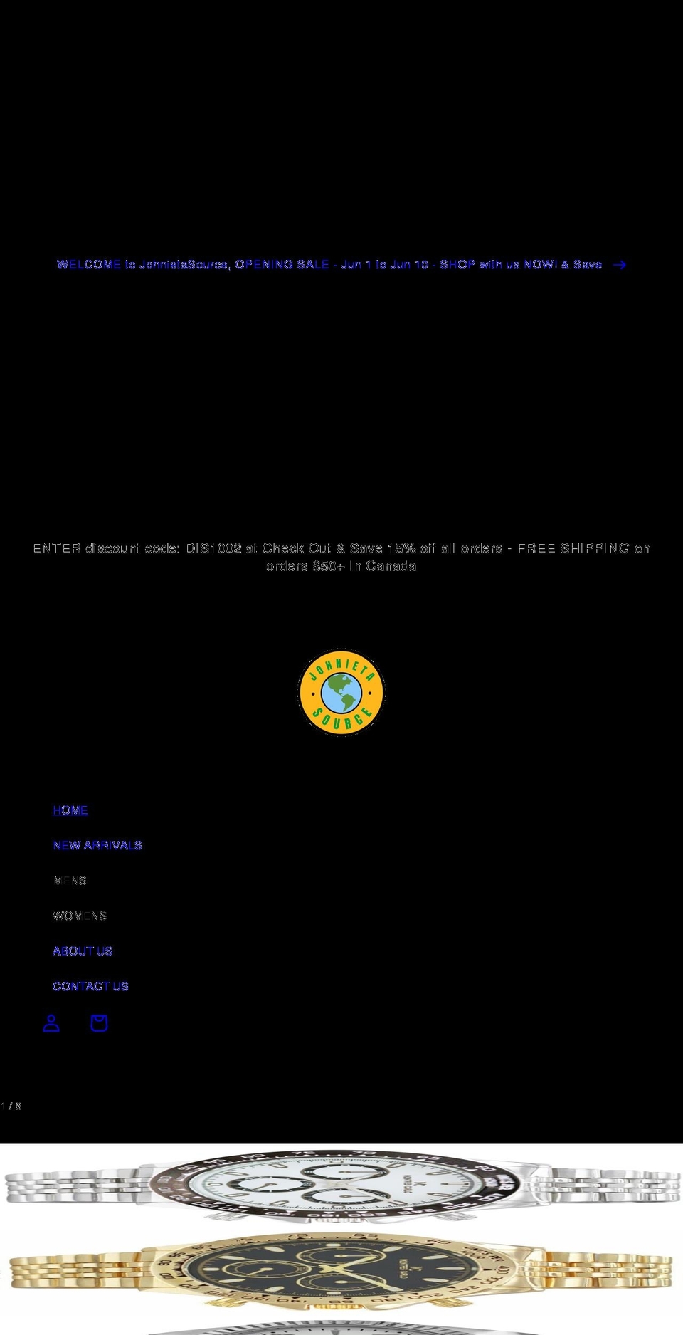 johnietasource.com shopify website screenshot