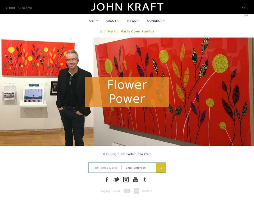 johnkraft.com shopify website screenshot