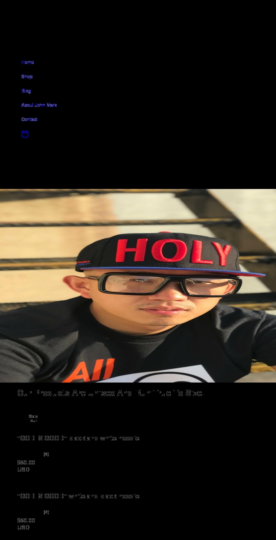 johnmarktruthcollection.com shopify website screenshot