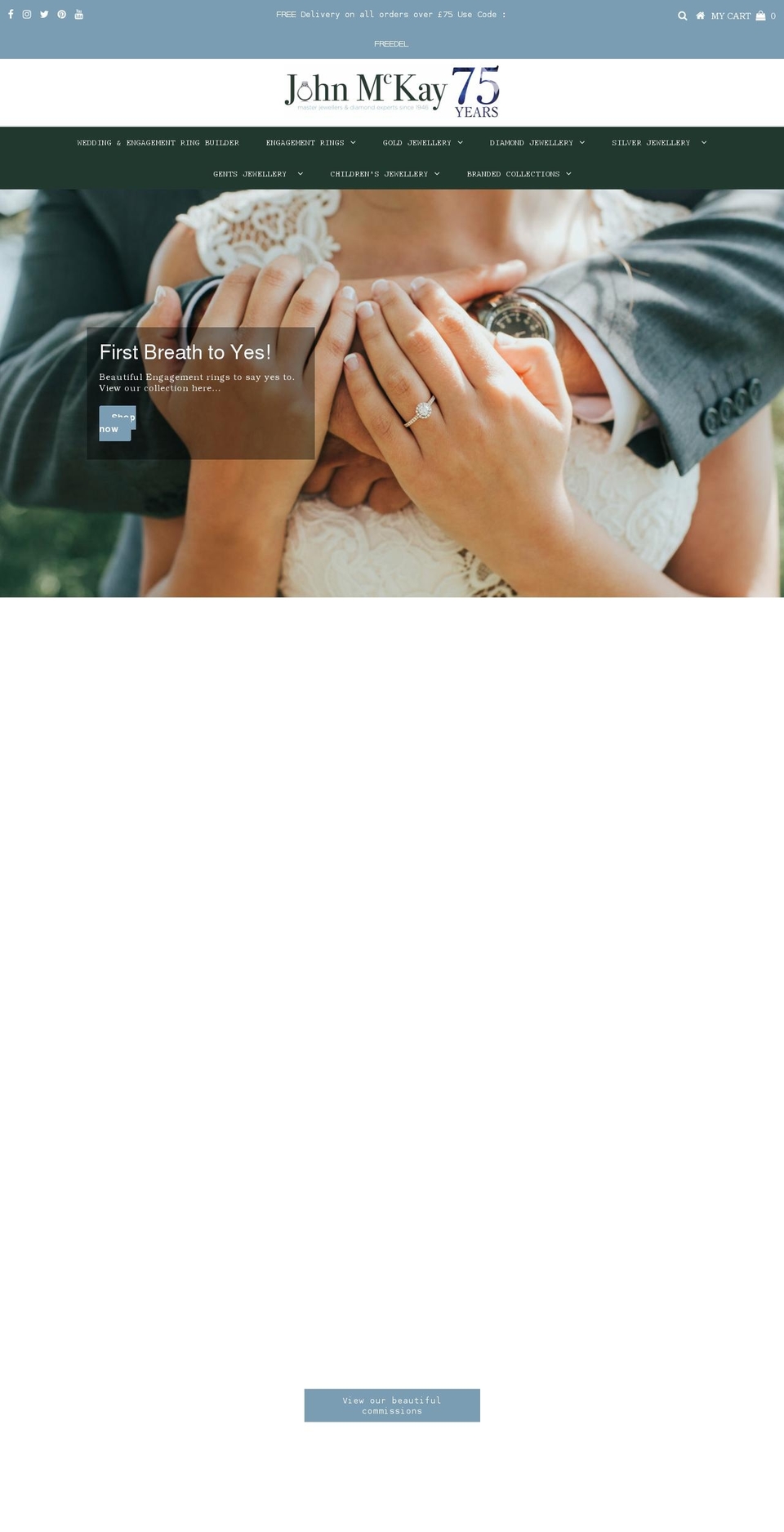 johnmckayjewellers.com shopify website screenshot