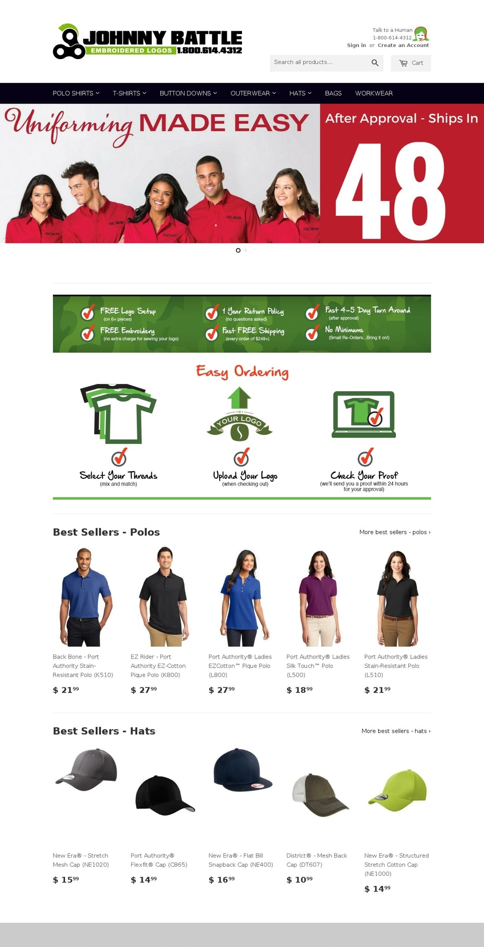 johnnybattle.com shopify website screenshot