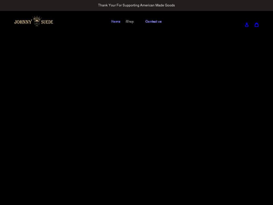 johnnysuedeclothing.com shopify website screenshot