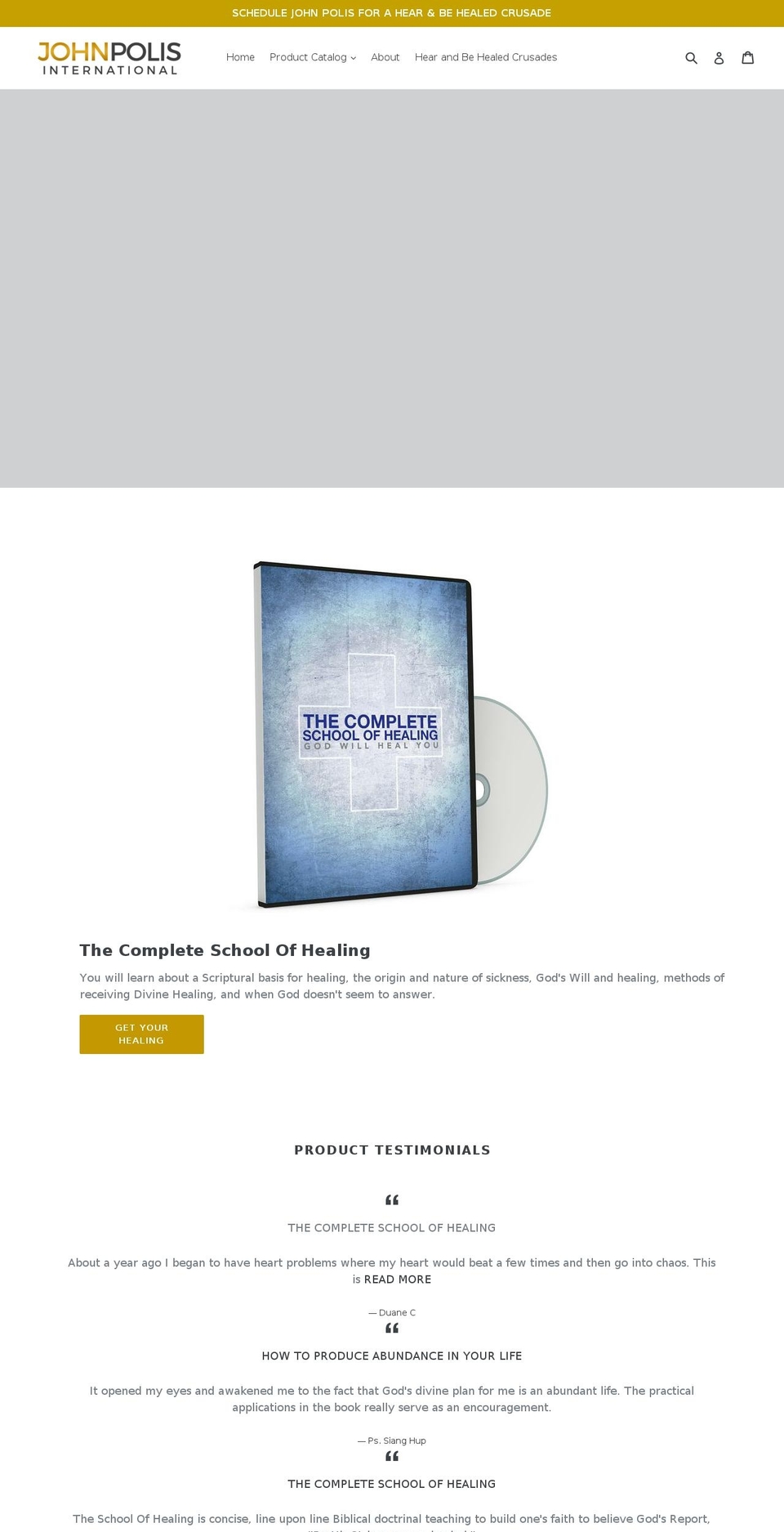 johnpolis.com shopify website screenshot