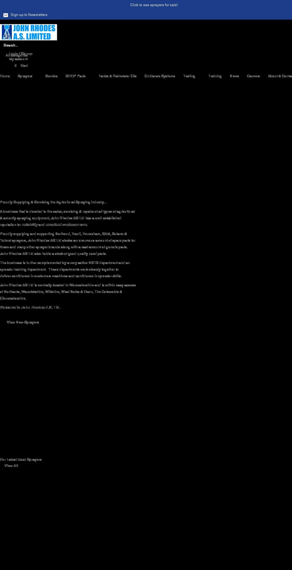 johnrhodesas.co.uk shopify website screenshot