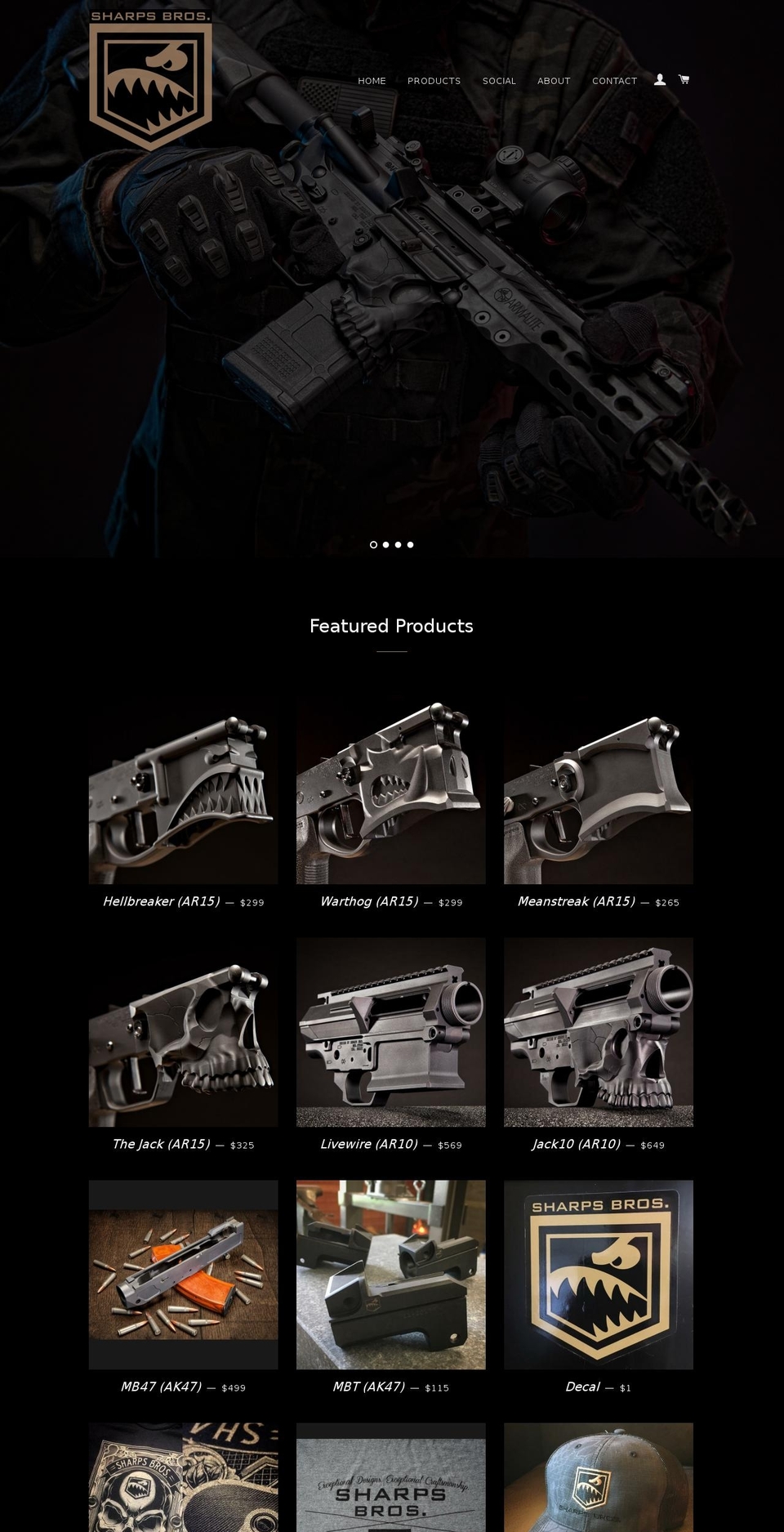 johnsharps.com shopify website screenshot