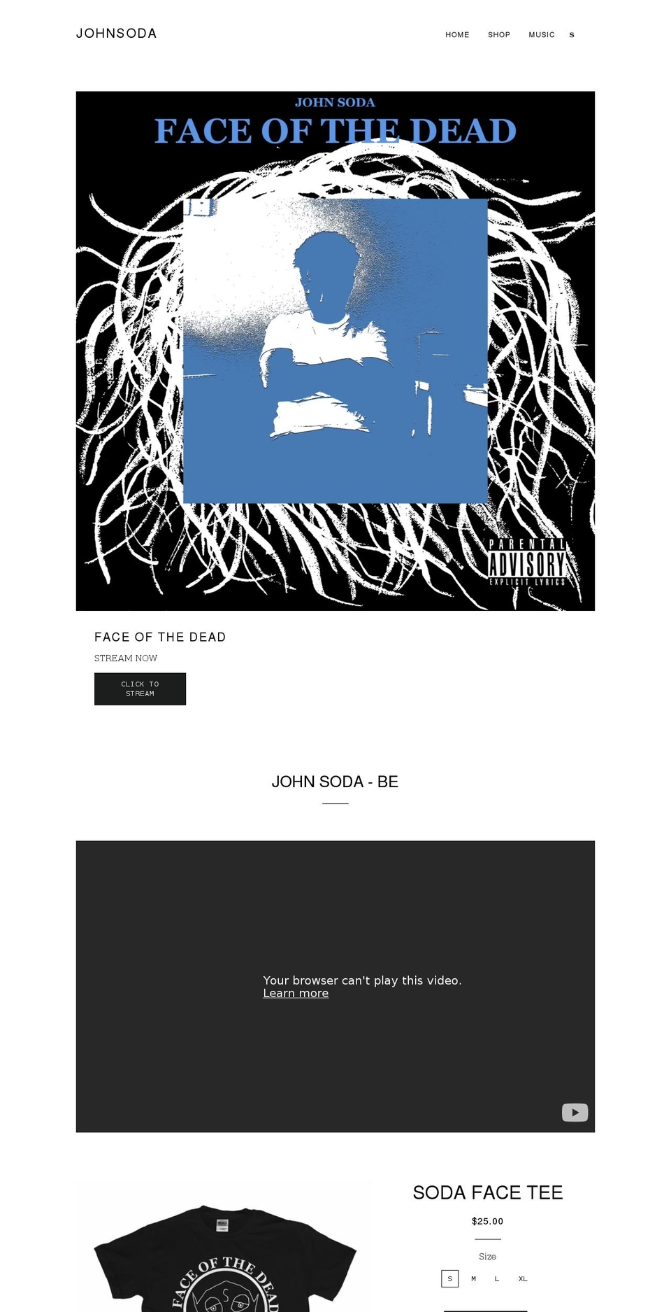 johnsoda.com — Shopify storefront screenshot