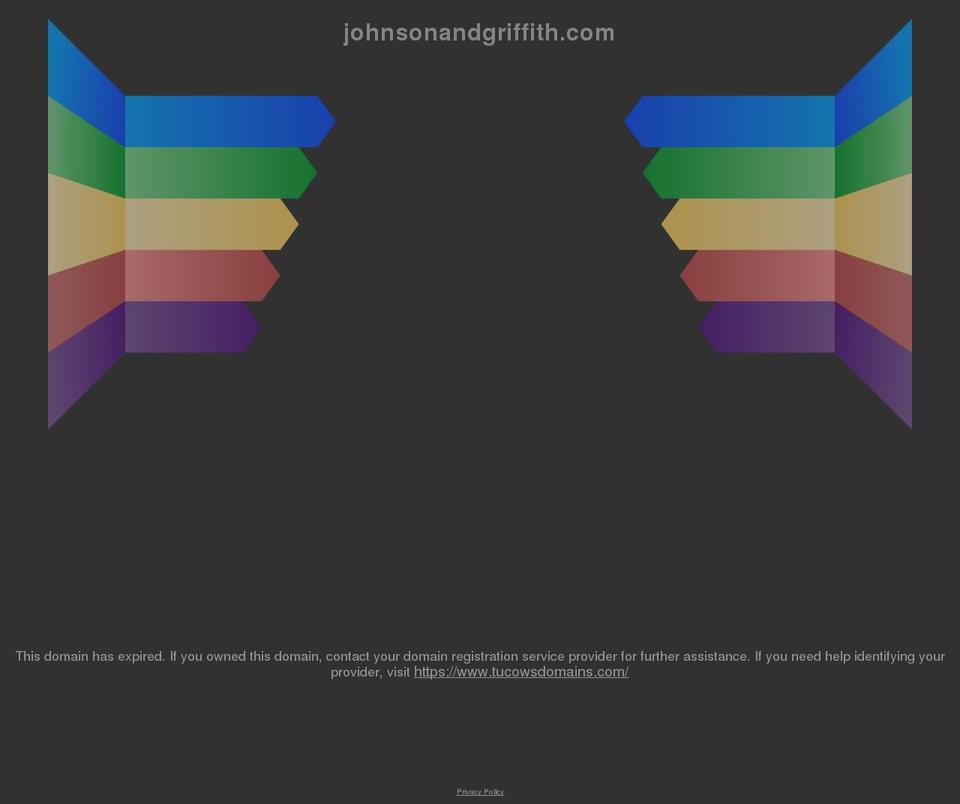 johnsonandgriffith.com shopify website screenshot