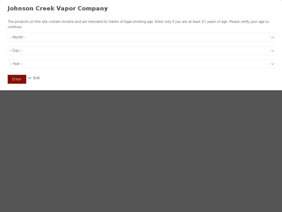 jce-shopify-v110 Shopify theme site example johnsoncreekredoak.com